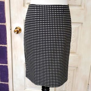 Anne Klein polka dot pencil skirt